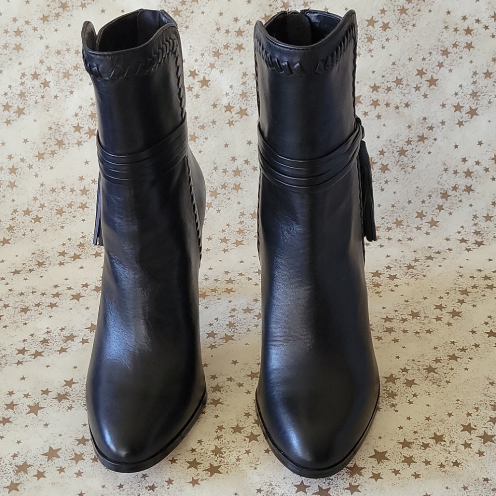 Coach boots w/ ankle tassels